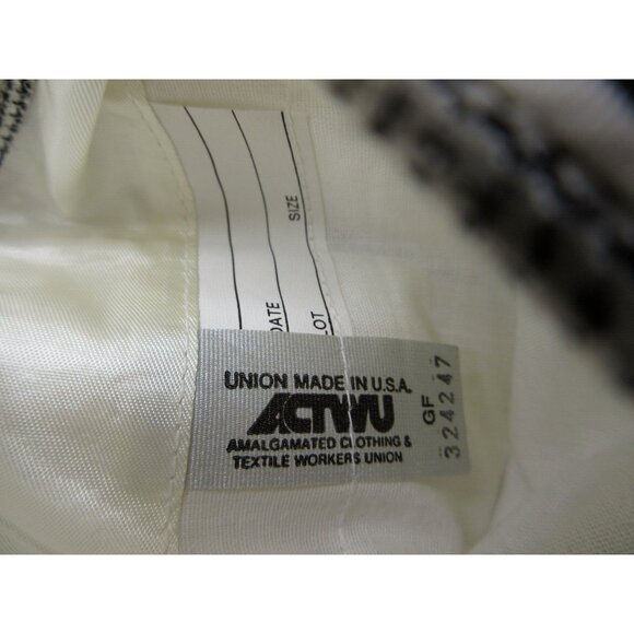 VINTAGE Burberry Sport Coat 40 Blazer Windowpane Houndstooth Jacket - Picture 12 of 13